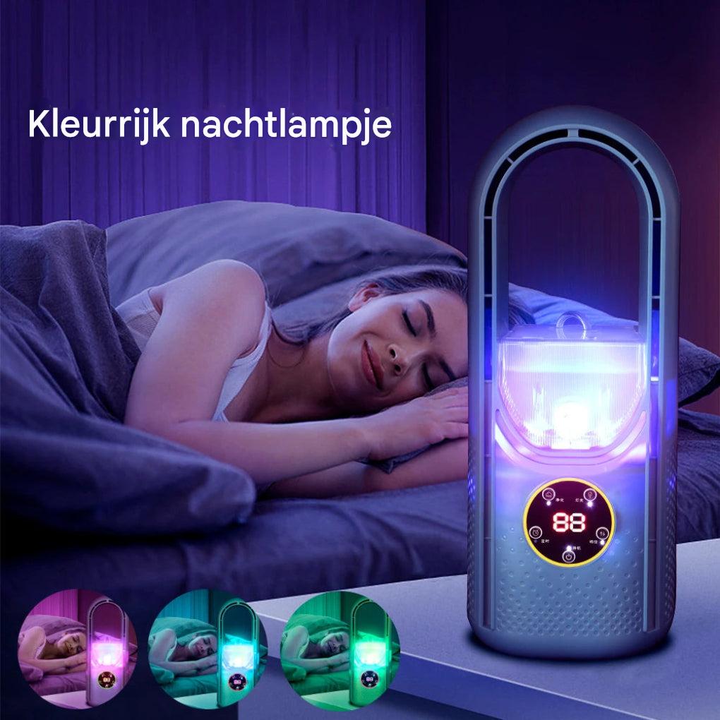 Bladeloze draagbare airconditioner met LED-display