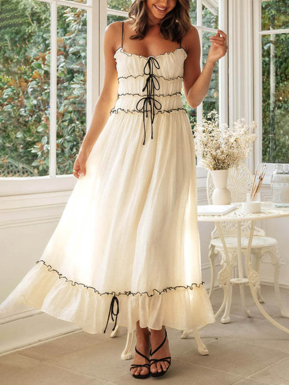 Elegante ruches jurk