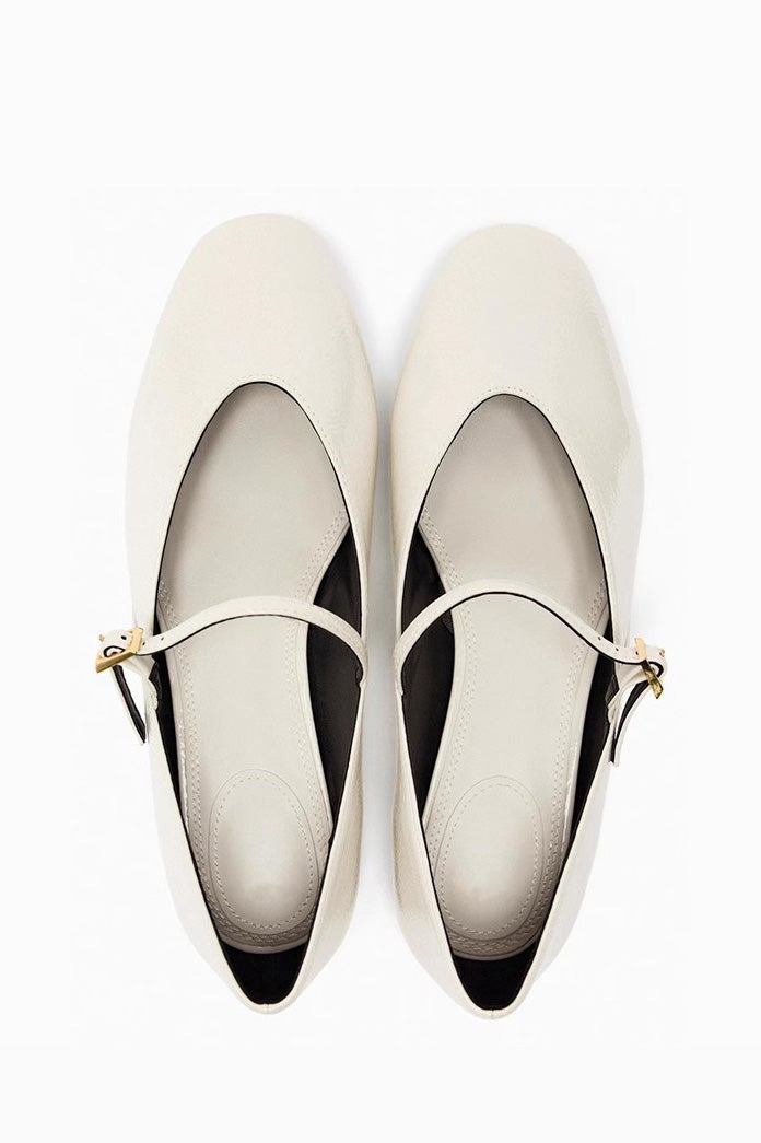 Ballerina’s met Bandje en Vierkante Neus