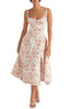 Bloemen taille-vormende jurk