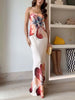 Strapless Maxi-jurk met Grote Bloemen