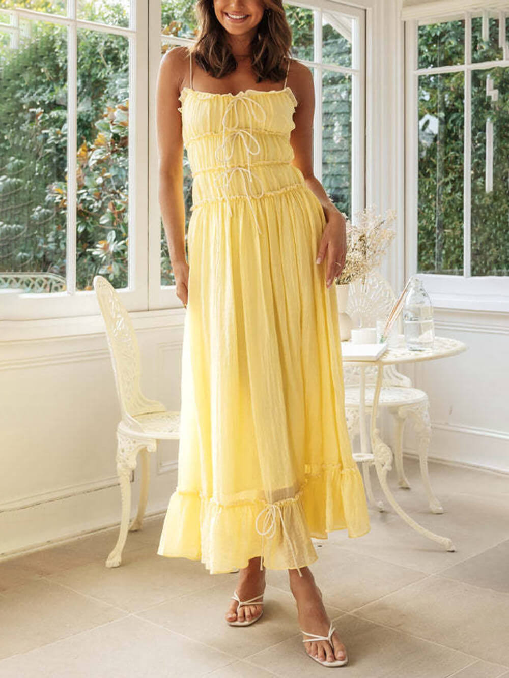 Elegante ruches jurk