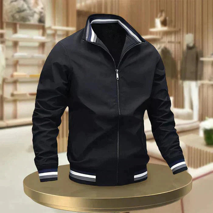 Casual herenjas met ritssluiting voor dagelijks comfort