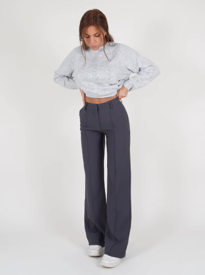 Elegante Broek Met Hoge Taille