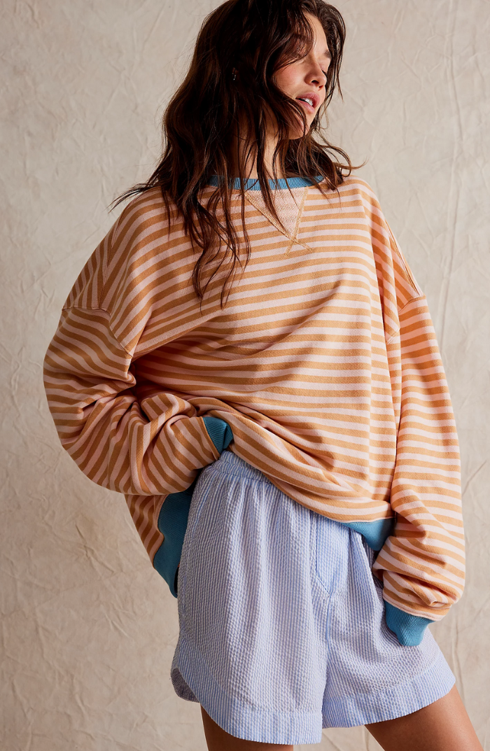 Gestreepte oversized trui in diverse kleuren