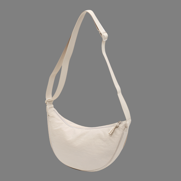 Ruime nylon schoudertas voor dames