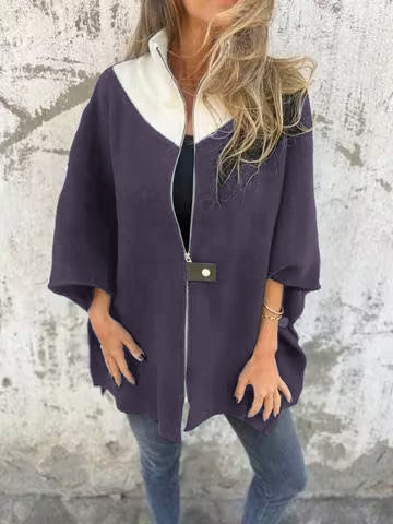 Shaira - Casual Cape Jas met Rits