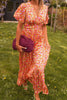 Bloemen V-hals Maxi Jurk