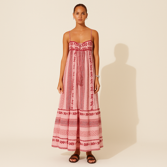 Terracotta Maxi Jurk