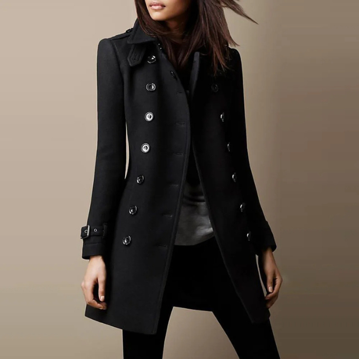 Elegante double-breasted trenchcoat voor dames