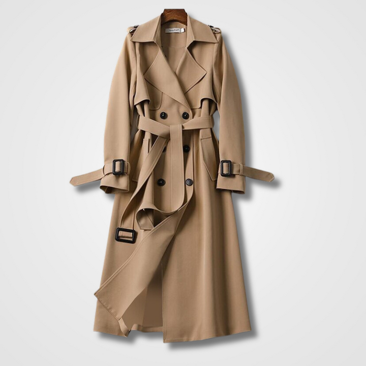 Dubbelrijige Ceintuur Trenchcoat