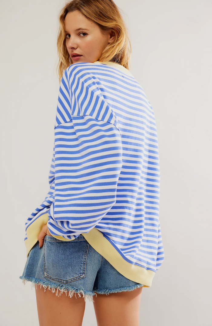 Gestreepte oversized trui in diverse kleuren