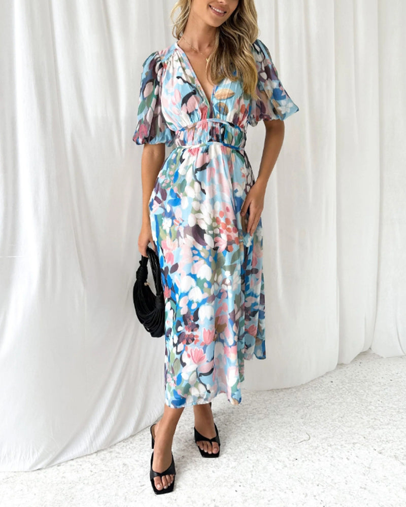 Luchtige Bloemen Maxi Jurk