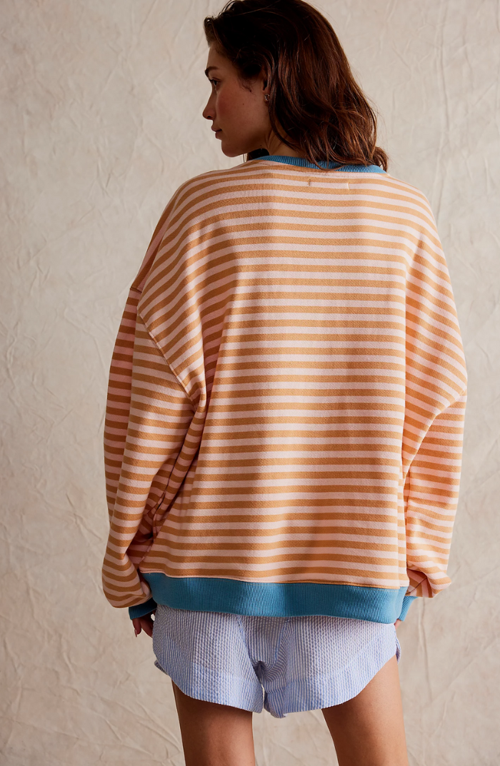 Gestreepte oversized trui in diverse kleuren