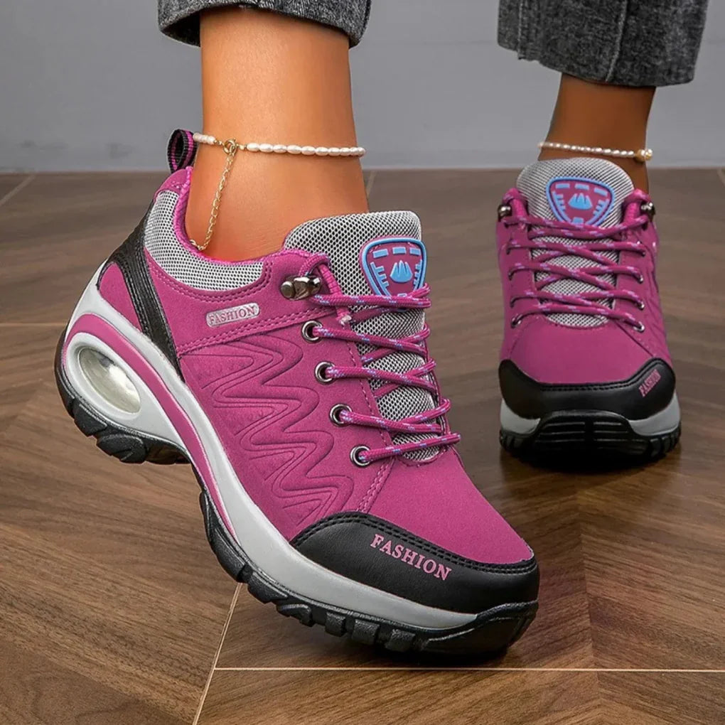 Waterbestendige kleurrijke wandelschoenen voor dames