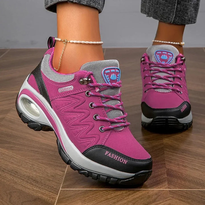 Waterbestendige kleurrijke wandelschoenen voor dames