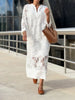 Elegante Kant Midi Jurk