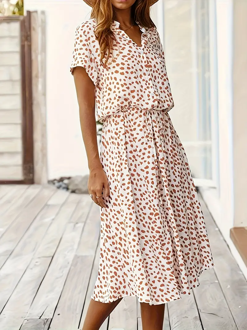 ALICIA | MIDI ZOMERJURK MET PRINT EN KNOOPJES