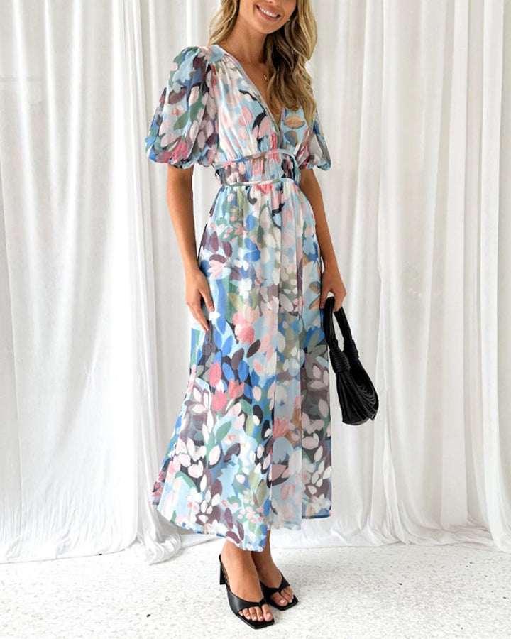 Luchtige Bloemen Maxi Jurk