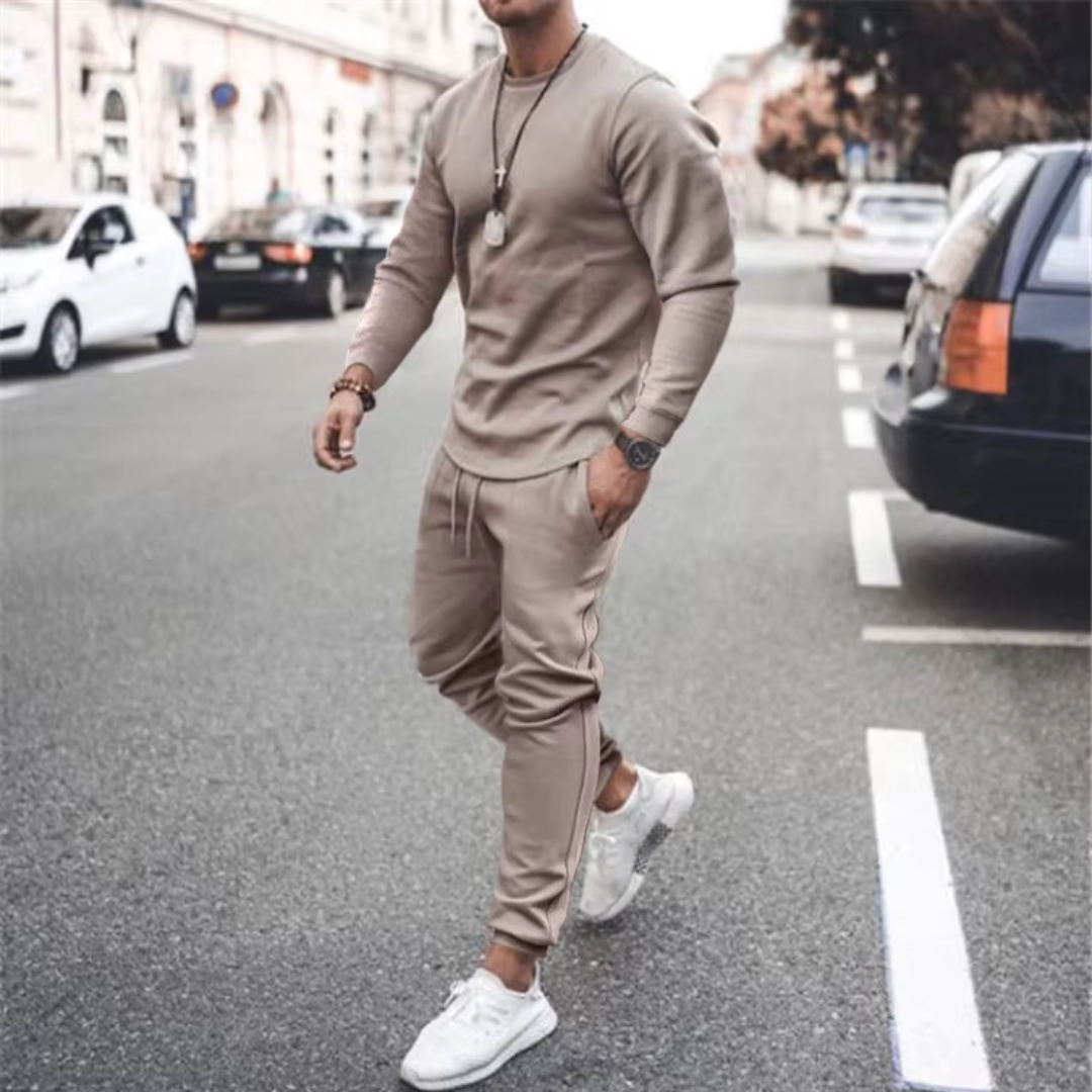 Casual tweedelige set voor heren