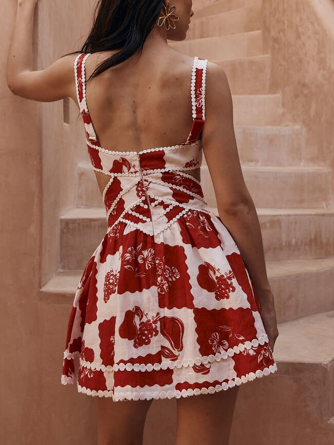 Boho Chique Mouwloze Minijurk