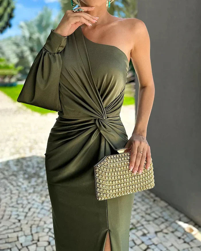 Dames Asymmetrische Elegante Jurk