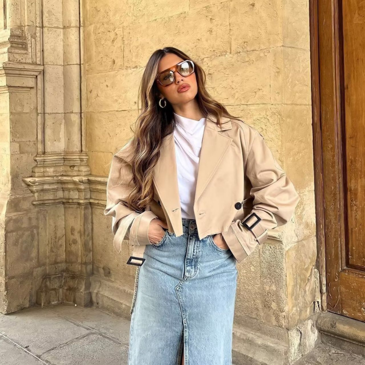 Beige / L
