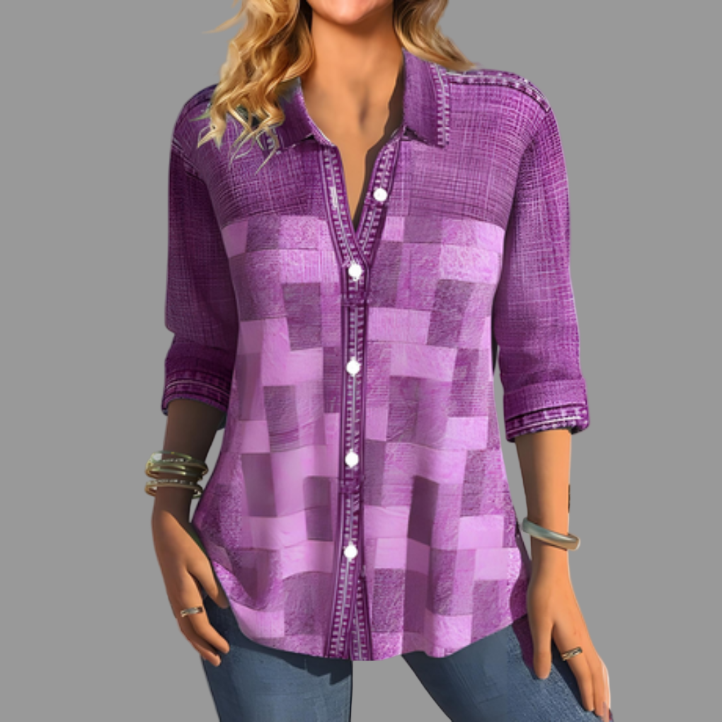 Blouse met knoopsluiting voor dames – Venalin Everyday Style