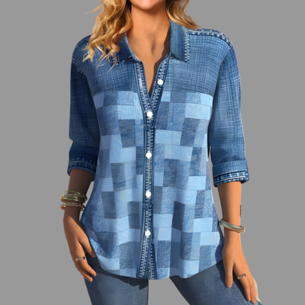 Blouse met knoopsluiting voor dames – Venalin Everyday Style