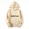 Warme fleece hoodie met letterprint Gezellig comfort ontmoet urban stijl