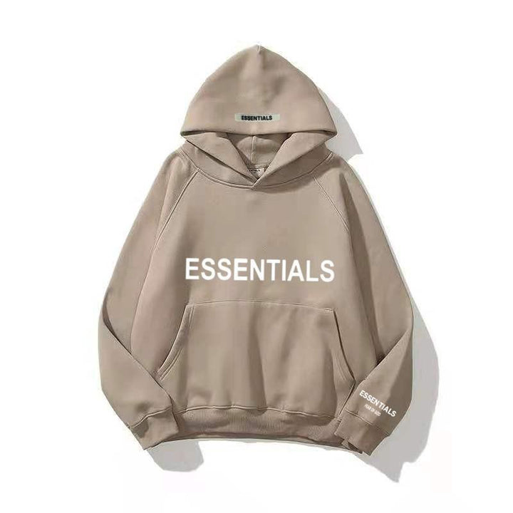 Warme fleece hoodie met letterprint Gezellig comfort ontmoet urban stijl