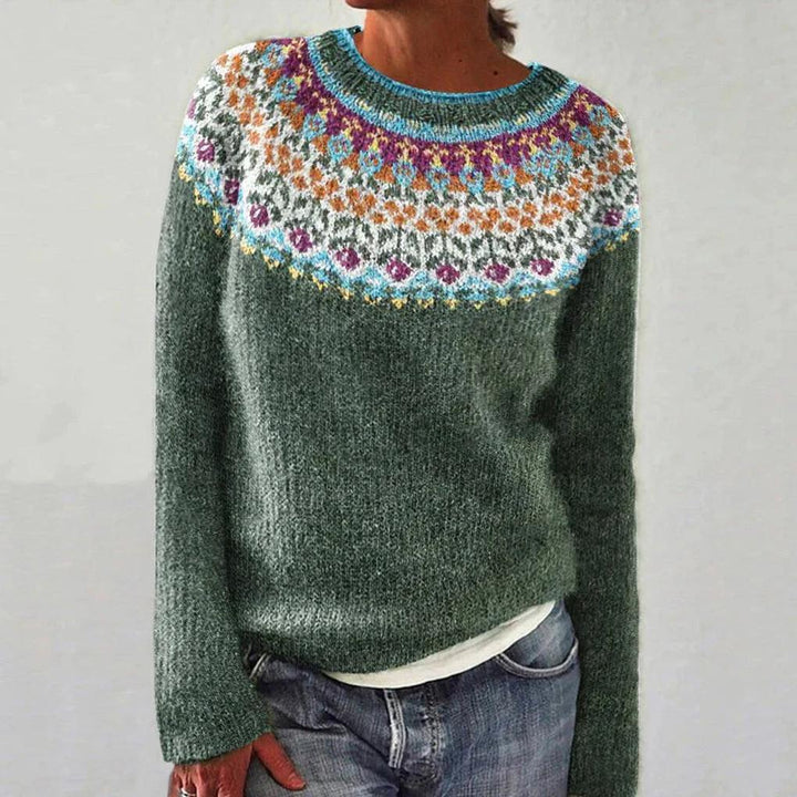 Trui met bloemenpatroon voor dames – een opvallend accent voor je herfst- en winterlooks