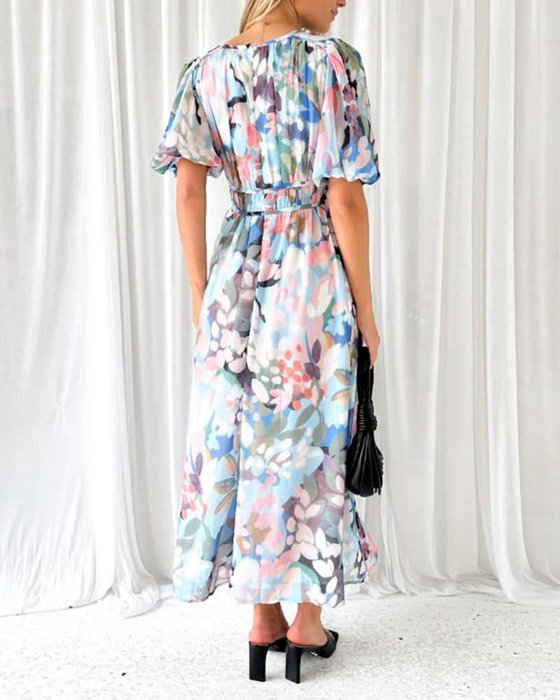 Luchtige Bloemen Maxi Jurk