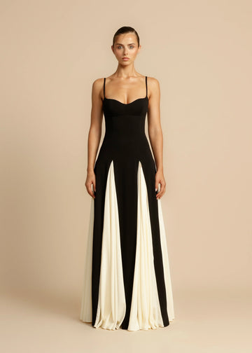Elegante Avondjurk met Contrast