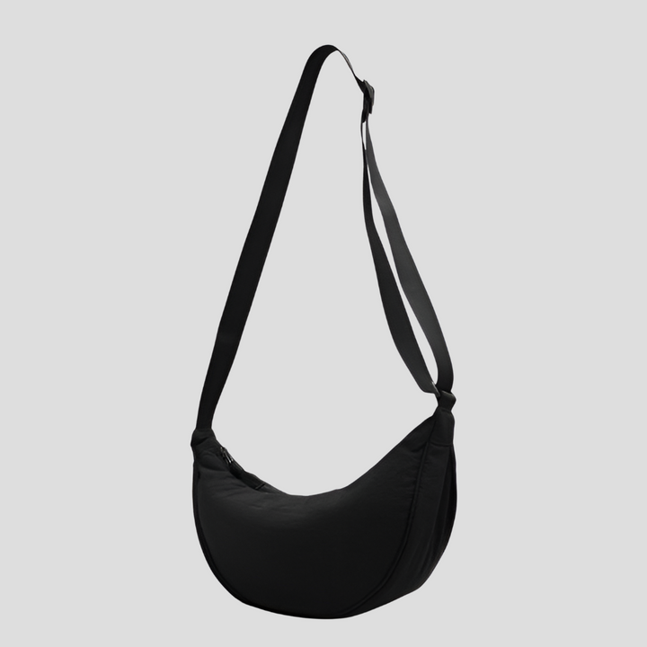 Ruime nylon schoudertas voor dames