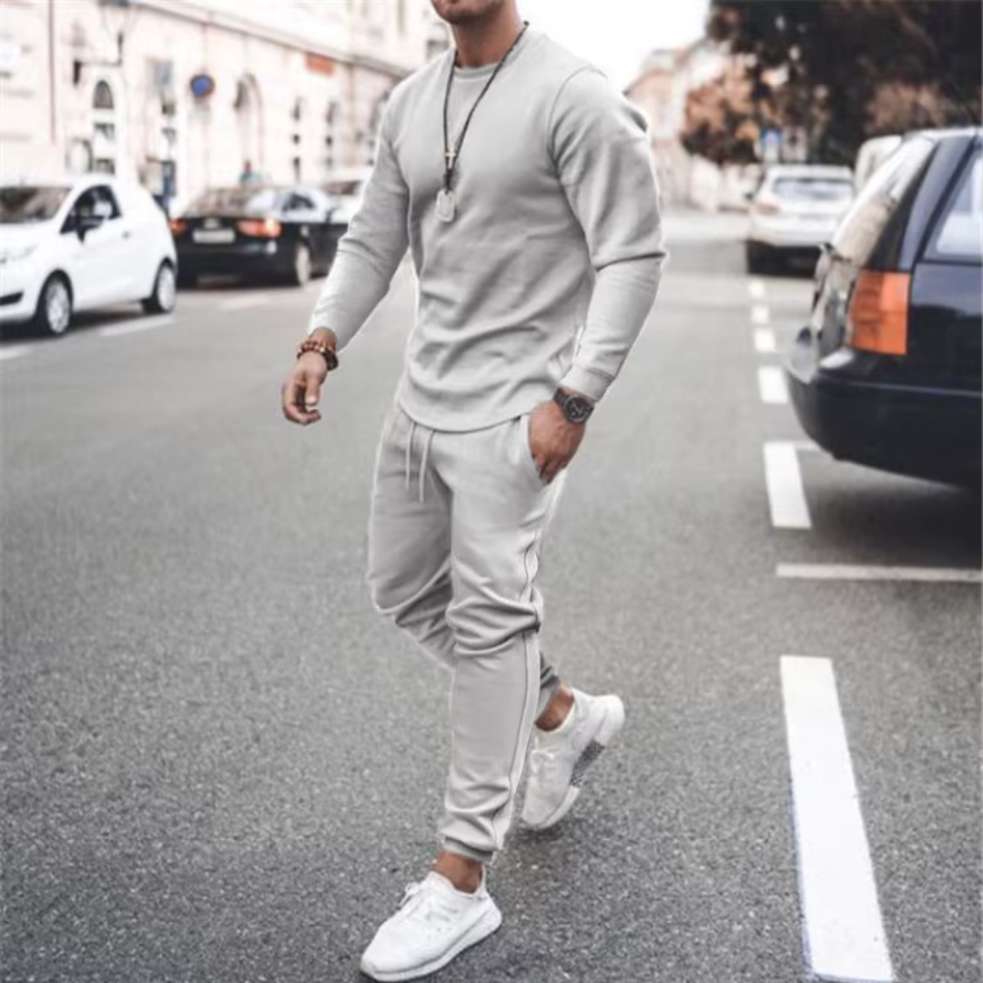 Casual tweedelige set voor heren