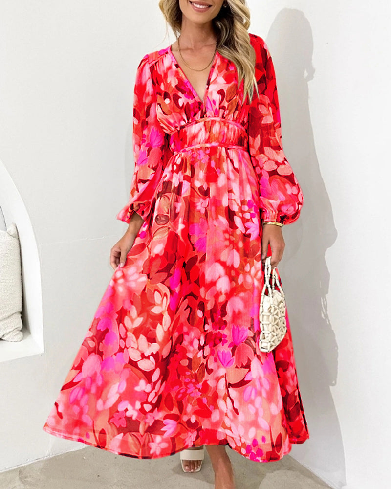 Luchtige Bloemen Maxi Jurk
