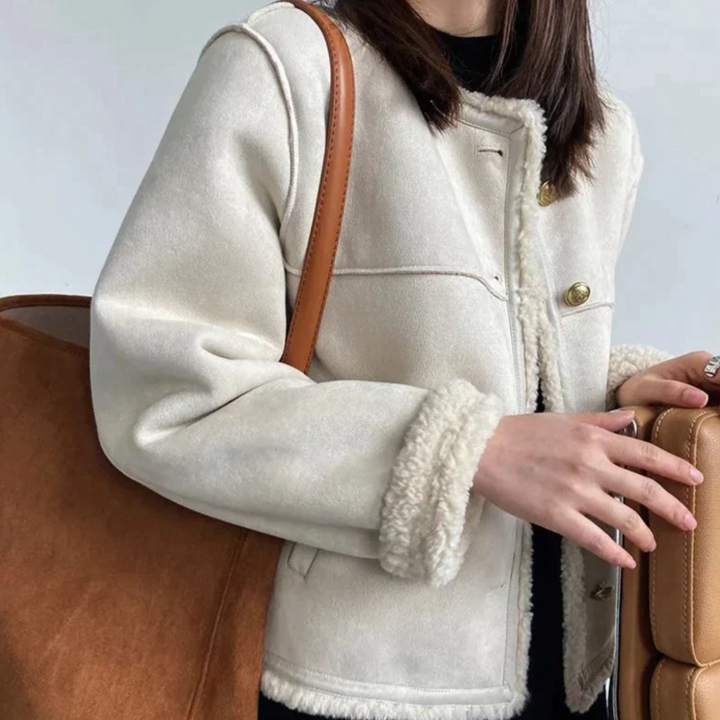 Warme shearling jas