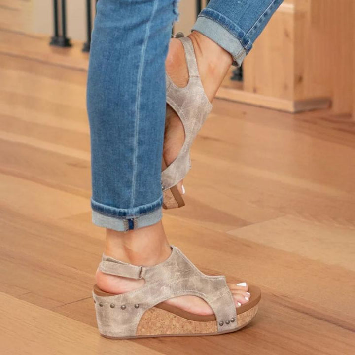 Valery – Ontworpen voor balans Leren sandalen voor dames