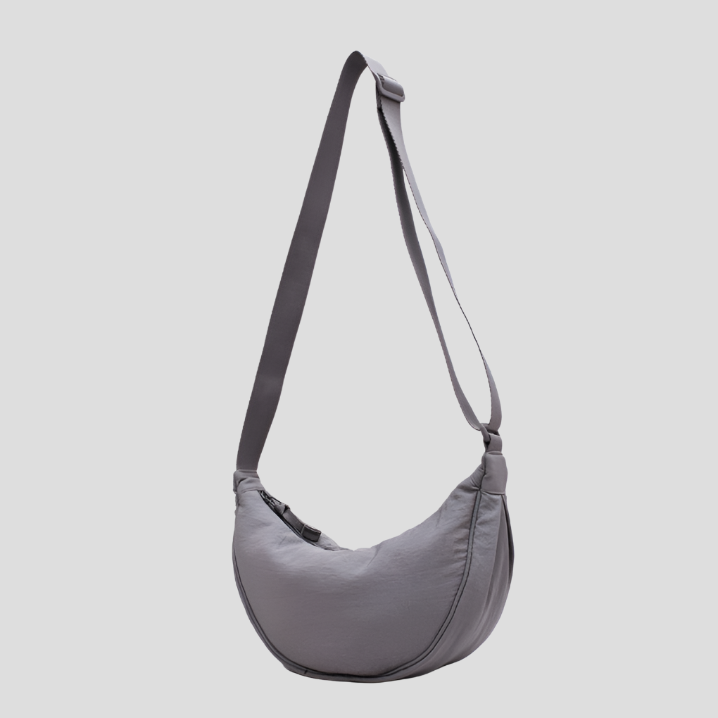 Ruime nylon schoudertas voor dames