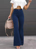 Trendy corduroy flare broek voor dames