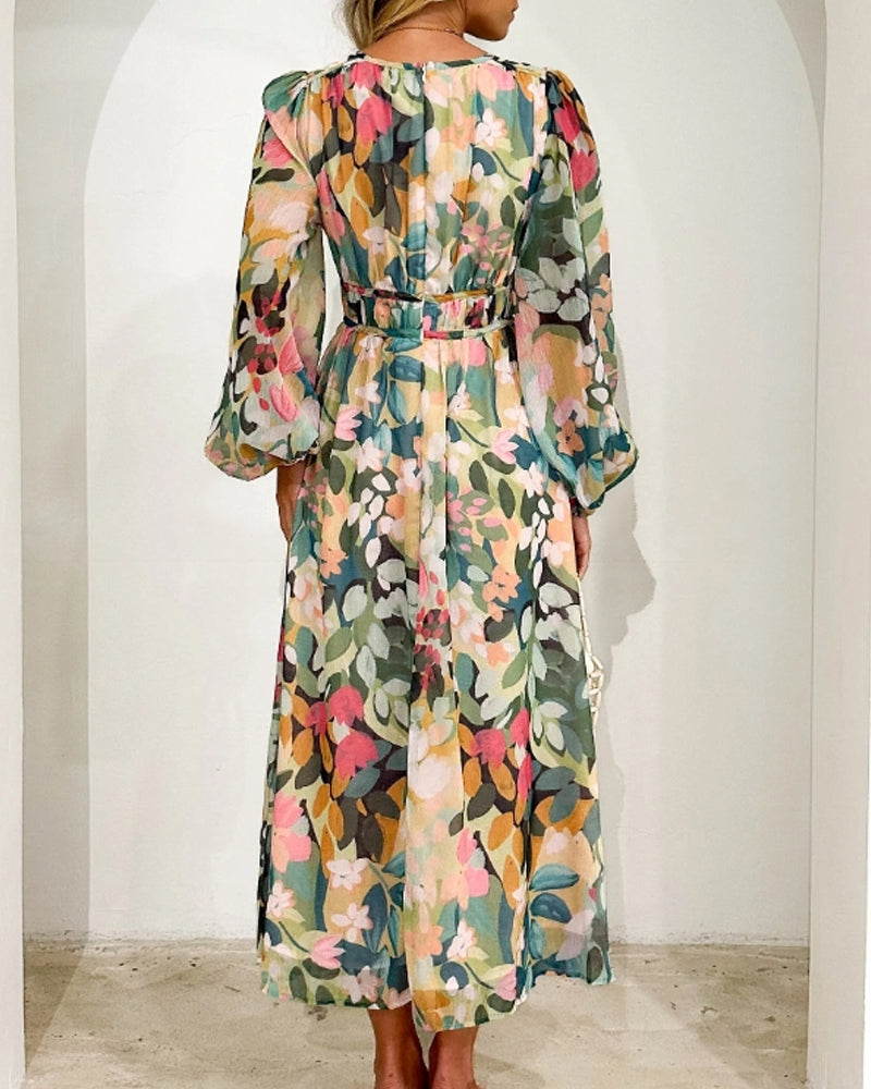 Luchtige Bloemen Maxi Jurk