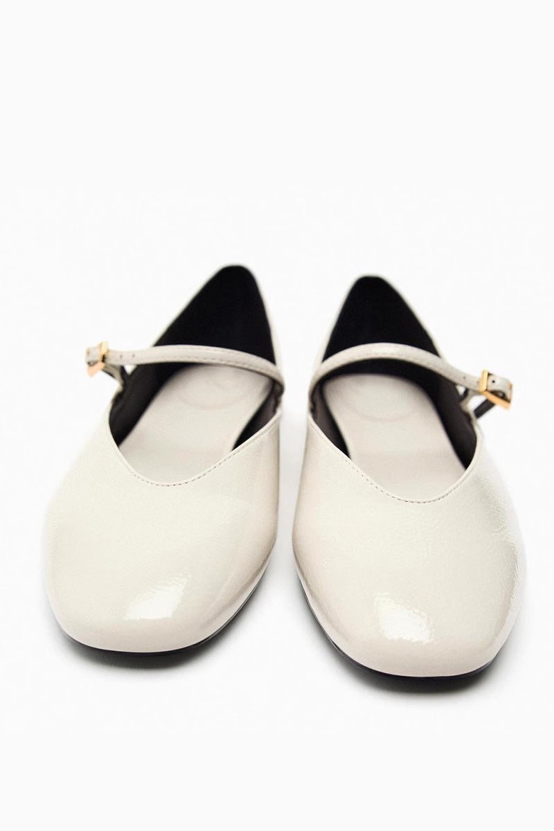 Ballerina’s met Bandje en Vierkante Neus