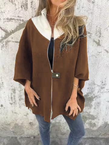 Shaira - Casual Cape Jas met Rits