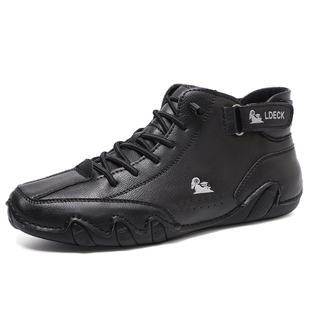 Volgende – Leren blotevoetenschoenen (unisex)