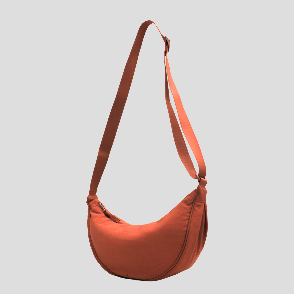 Ruime nylon schoudertas voor dames
