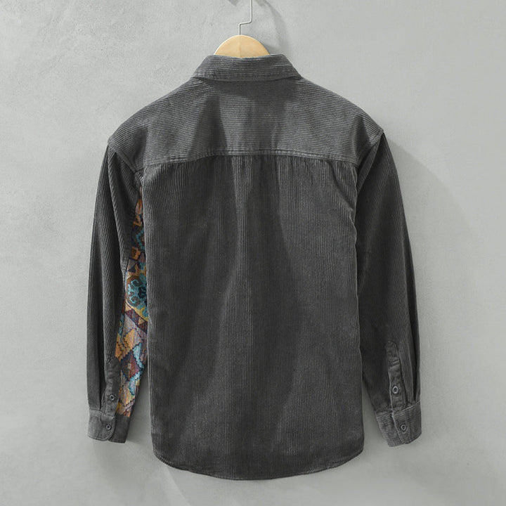 Vintage herenoverhemd met lange mouwen, klassieke stijl met tijdloze aantrekkingskracht
