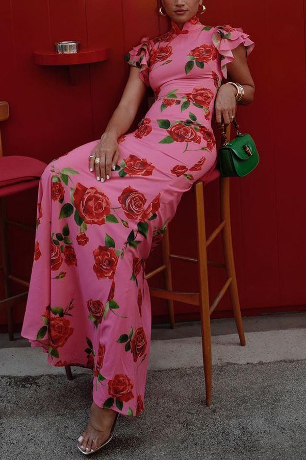 Lange Jurk met Bloemenprint