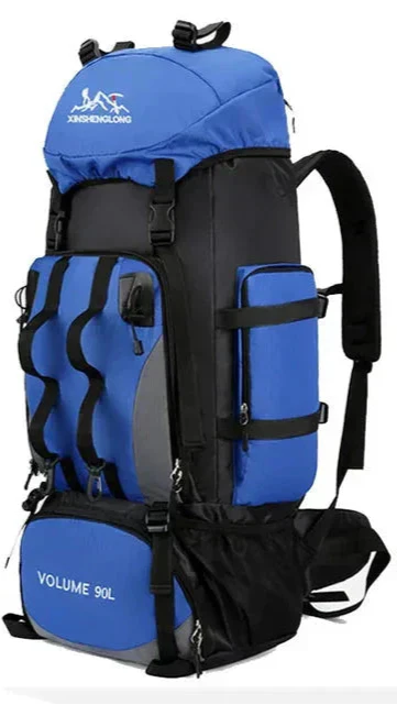 90L waterdichte kampeer- en wandelrugzak