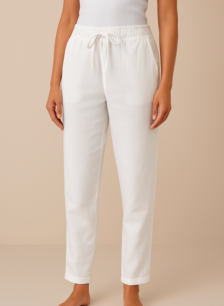 Broek van linnenmix Moeiteloze elegantie voor elke gelegenheid